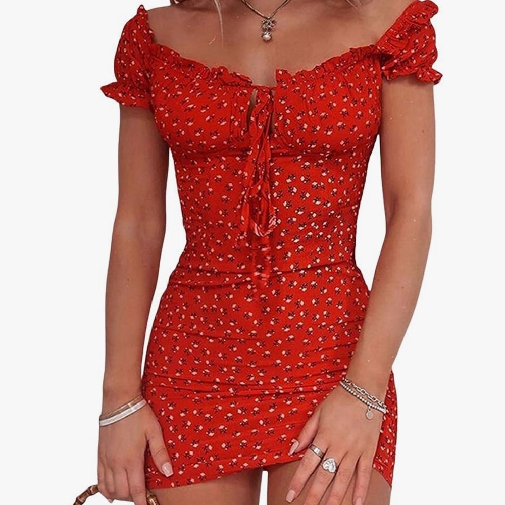 Women Floral Mini Dress